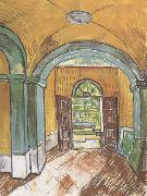 Vincent Van Gogh The Entrance Hall of Saint-Paul Hospital (nn04) oil on canvas